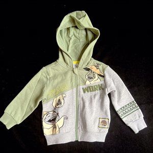 Disney Store Hoodie Kids 2,‎ NWT, Team Work Ongis (Raya)  Green & Heathered Gray